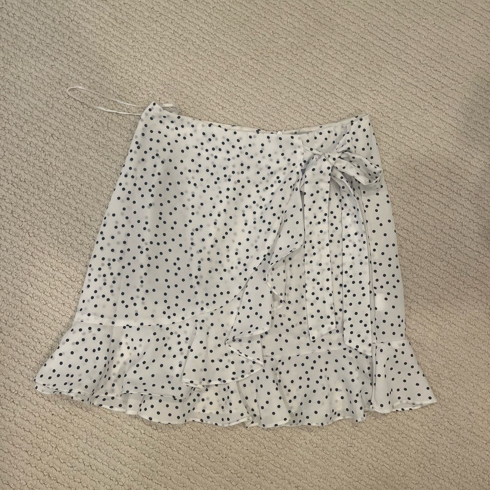 Princess polly wrap skirt polka dot